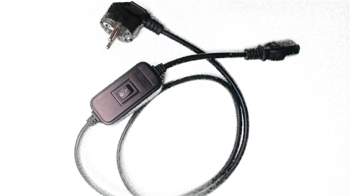 Сетевой шнур с переключателем 16A - фото 13856