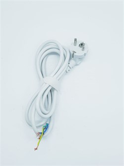 Шнур Б/У сетевой 3Gх075mm цвет белый длина 2м RTS17476000008533955-Б/У