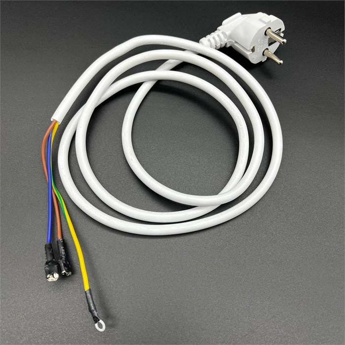 Шнур питания Б/У 3*1mm² 16A  250V 1,0м угловая вилка RTS174760000082201-бу - фото 396697