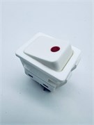 HC-1194109 Выключатель клавишный C6053PLNAB красная линза, белый корпус (1130200149) HC-1194109